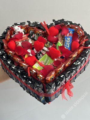 Romantik Kalp Çikolata Kutusu